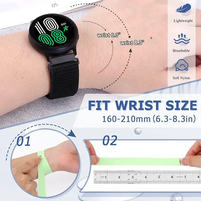 Bracelet en Nylon Velcro 20mm 22mm