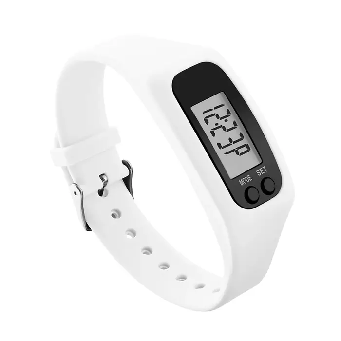 Bracelet de podomètre LED pour sports de plein air, montre de fitness, compteur de calories au poign