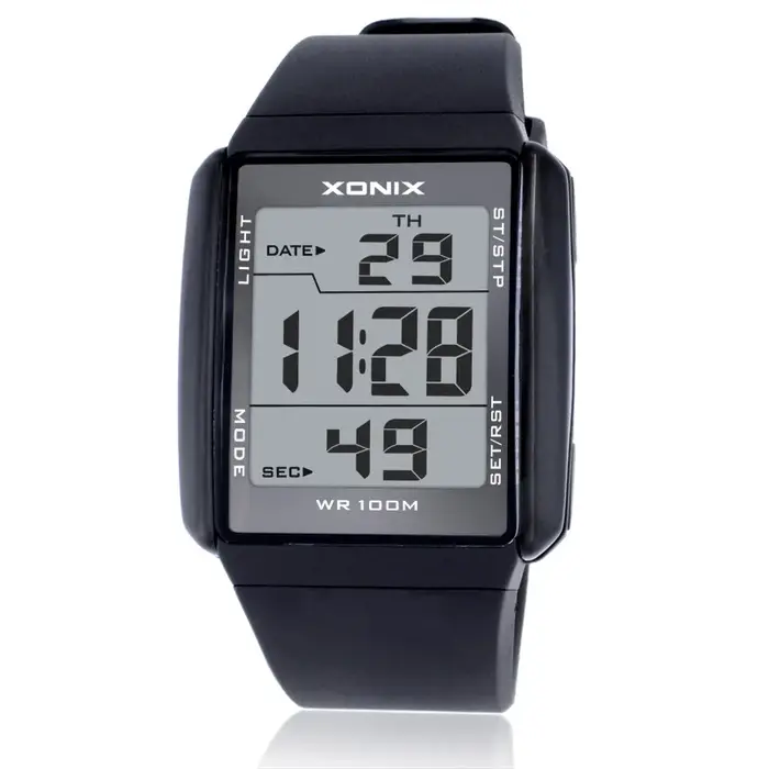 XONIX hommes montres de sport étanche 100m en plein air amusant multifonction Montre numérique natation course LED
