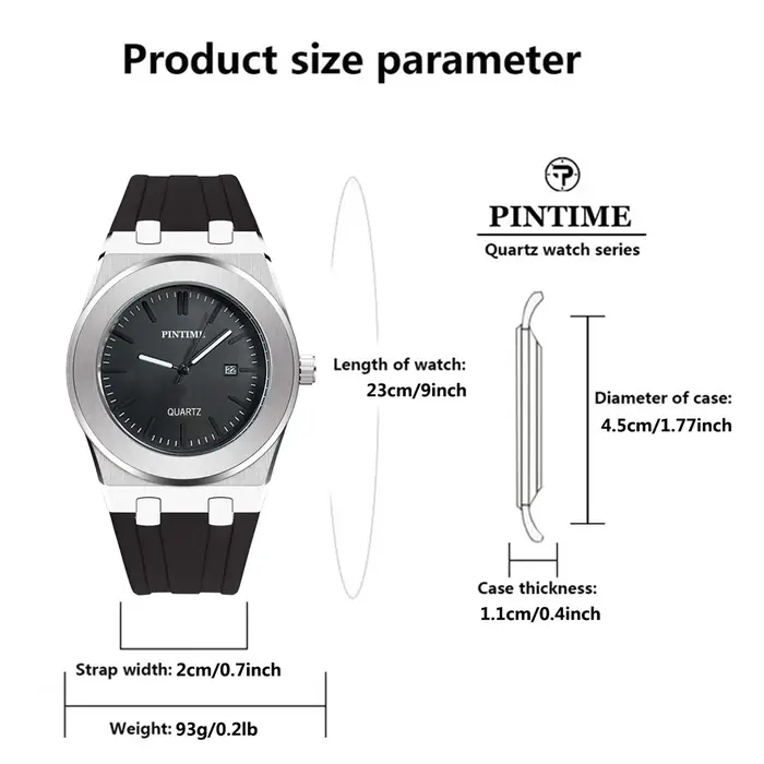 Montre à quartz pour homme