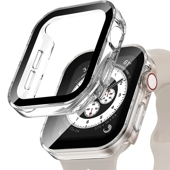 Boîtier de montre étanche + verre pour Apple Watch 40/41/42/44/45/46mm, étui de protection résistant