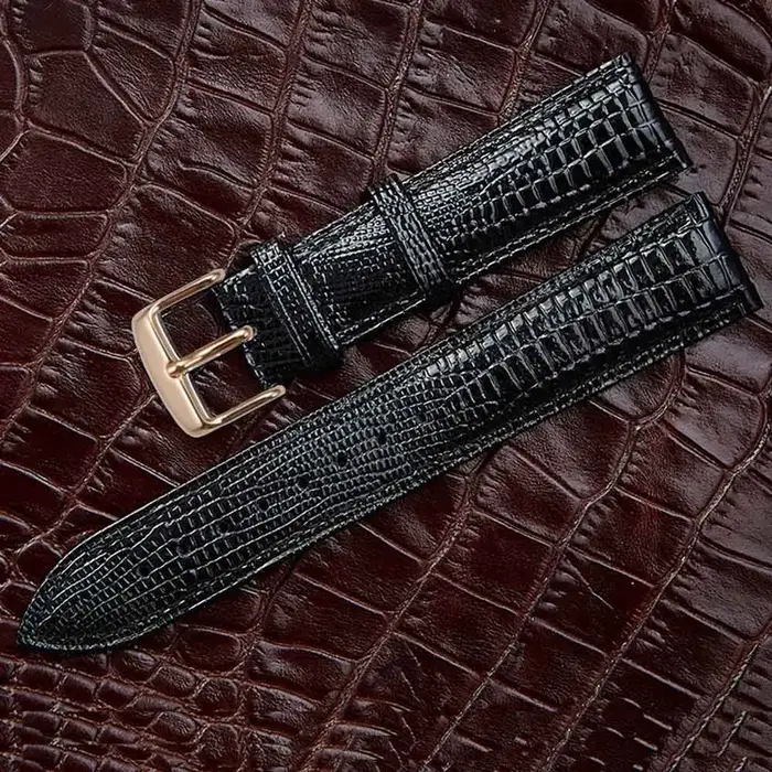 Bracelet de montre en cuir Texture lézard