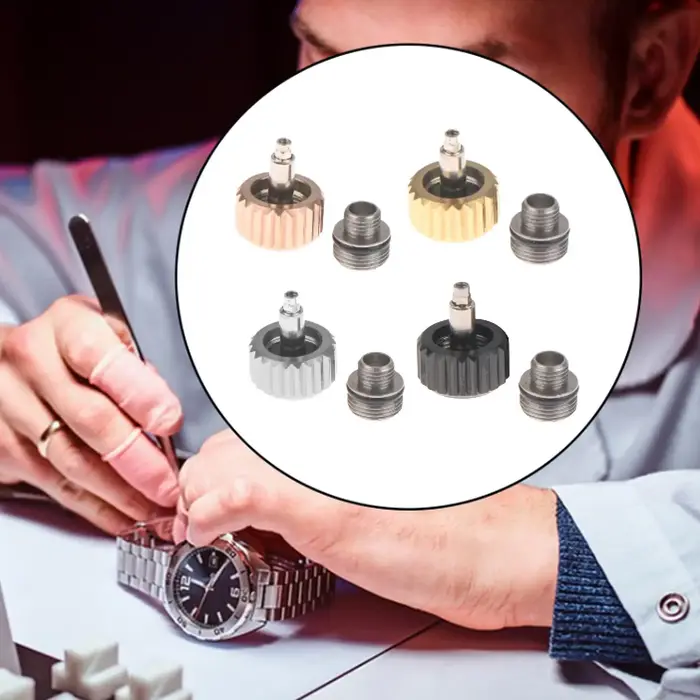 Couronne de montre de remplacement, 6mm, pour réparateurs de montres, horloger