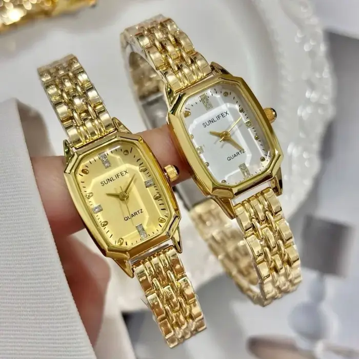 Vente chaude mode femmes minimaliste carré montre à Quartz marque de luxe en acier inoxydable montres horloge cadeau livraison directe Relojes