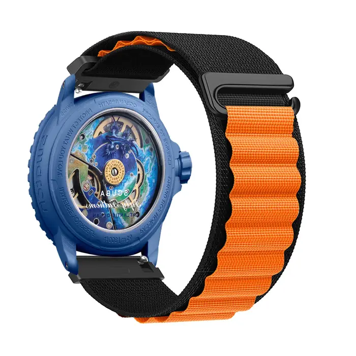 Bande à boucle de type C pour bracelet Blancpain X Swatch 22 mm