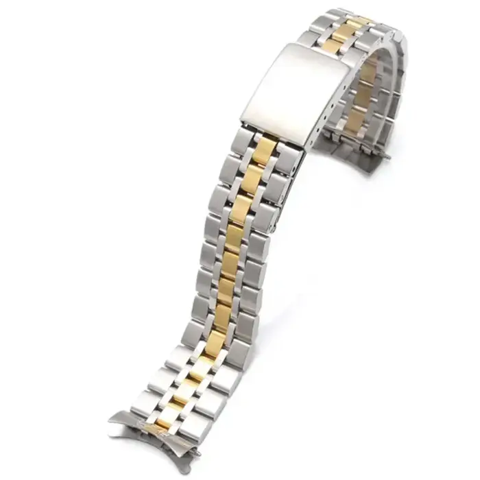 Bracelet en acier inoxydable, Vintage Jubilee, extrémité incurvée, Bracelet de remplacement, convien