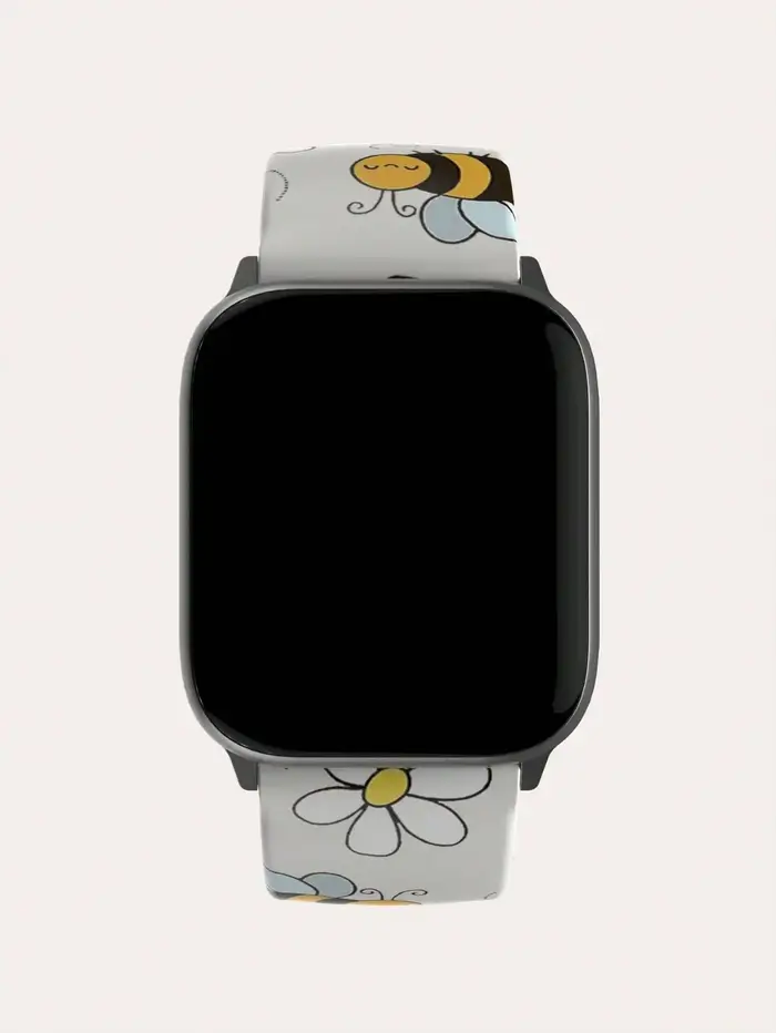 Bracelet de montre Apple abeille de dessin animé mignon, 49mm 45 44 40 41 38 42mm, fleur souple, iWatch série 7 6 3 se 8 9 10 11 Ultra 3 Y2k