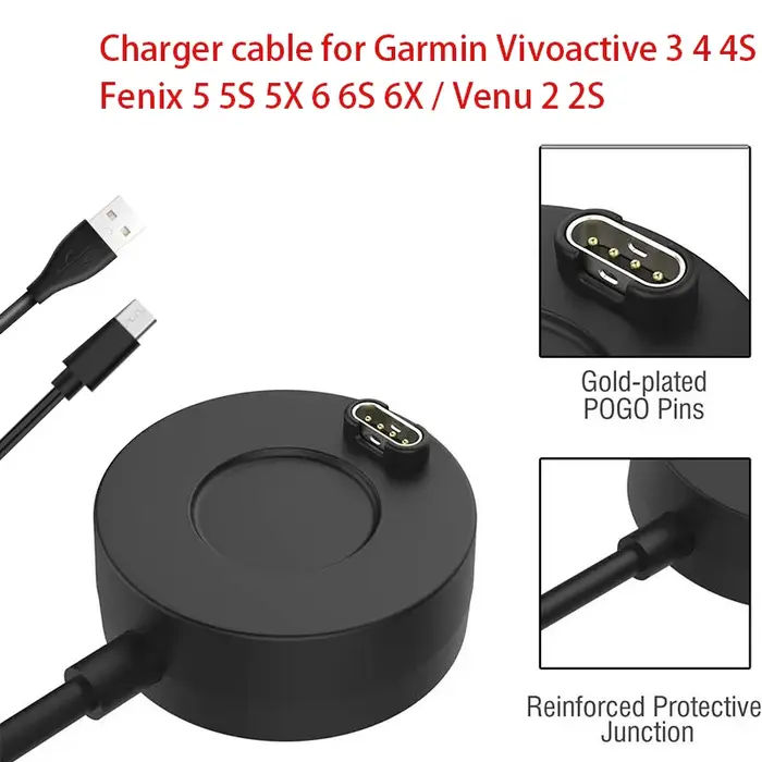 Chargeur USB pour montre connectée Garmin Forerunner 965 955 945 935 745 265 255 245 55 45