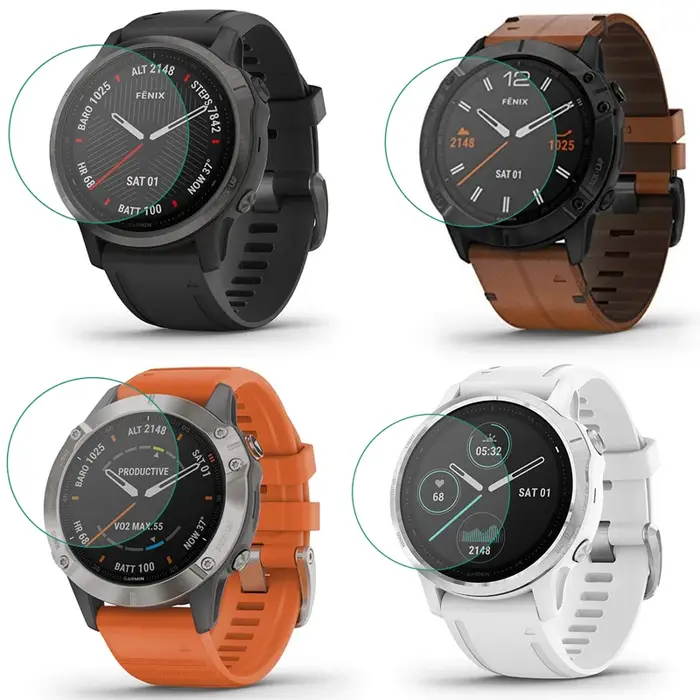 Film protecteur en verre pour Garmin Instinct 2S, Fenix 3 HR, 5, 5X, 5S Plus, 6, 7, 6X, 7X, 6S, 7S, Epix Pro 47/51mm, Enduro 2, Vivoactive 4S