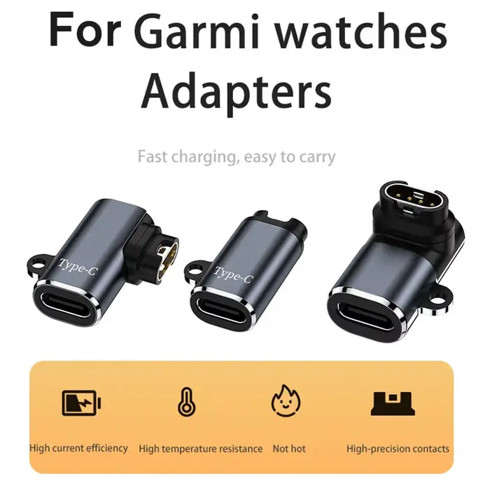 Pour Garmin Fenix 8 7 7S 7X 6S 6 Forerunner 955 965 Quatix USB-C chargeur Smartwatch