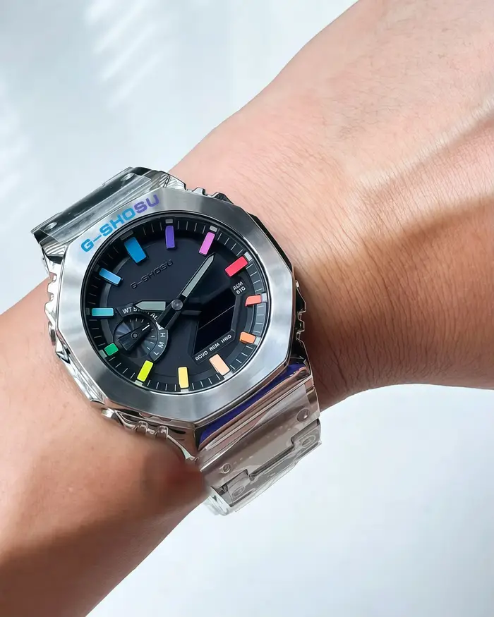 Montre unisexe Iced Out : résistante à l'eau