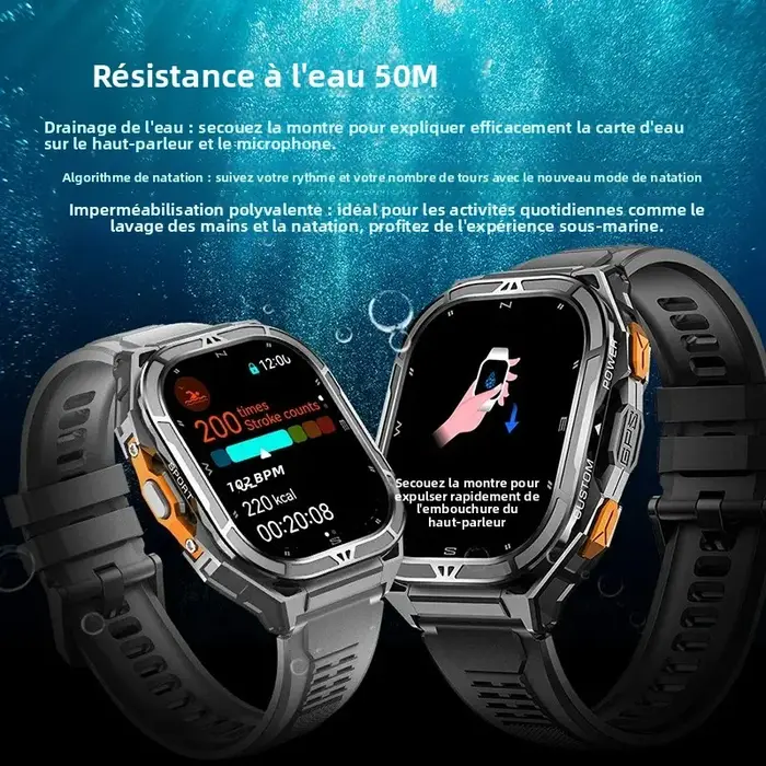 Montre connectée de luxe AMOLED