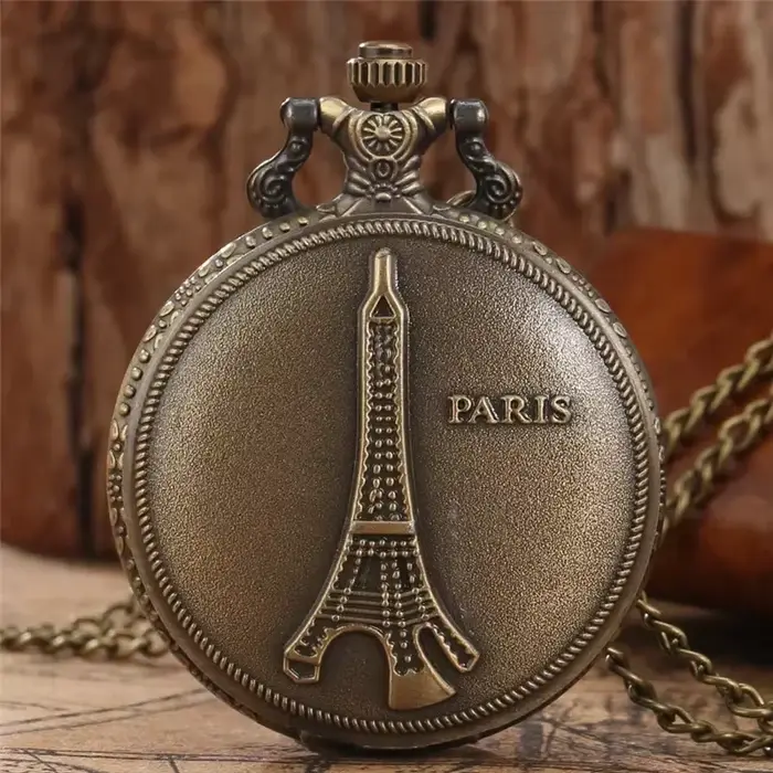 Montre de poche analogique à Quartz pour hommes et femmes