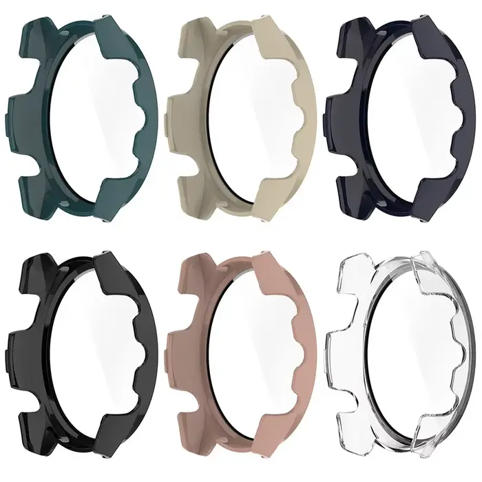 Verre trempé + étui pour Garmin Forerunner 165 PC protecteur d'écran dur housse de protection pare-chocs tout autour