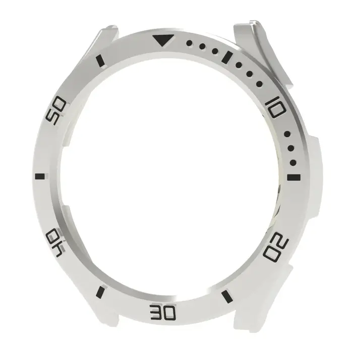 Cadran cadre lunette Mod couverture pour Samsung Galaxy montre 7 6 5 Pro PC plastique galvanoplastie demi-enveloppé pare-chocs 44mm 40mm 46mm