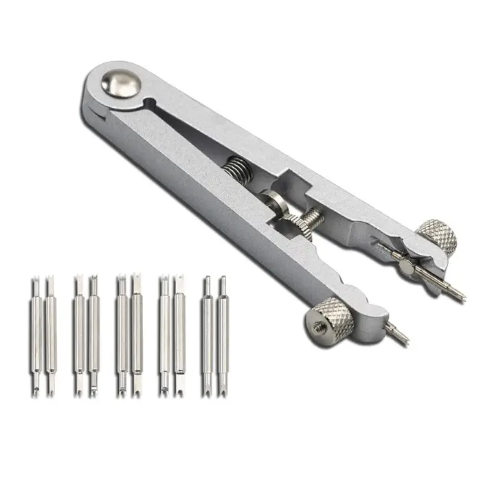 Kit d'outils de réparation de montres : Pince à barrettes