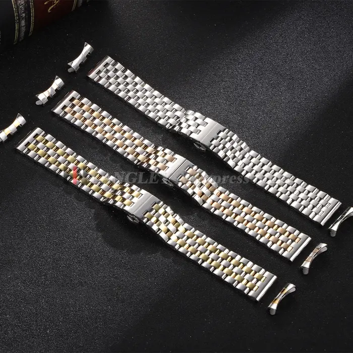 Bracelet de montre en acier inoxydable massif