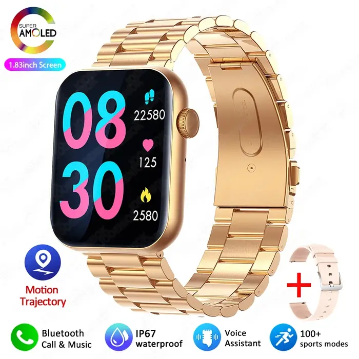 Nouvelle montre intelligente pour femmes plein écran tactile Bluetooth appel étanche montres Sport Fitness Tracker Smartwatch dame Reloj Mujer