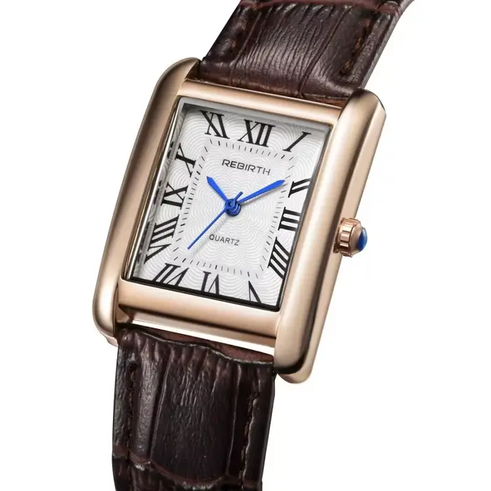Rebirth 002 – montre-bracelet analogique pour femmes d'affaires, Mini Design léger, cadran rectangul
