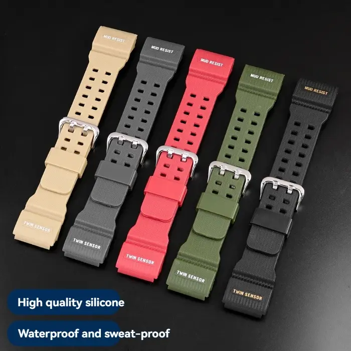 Bracelet en résine pour Casio G-SHOCK GG-1000/GWG-100/GSG-100 Mudmaster