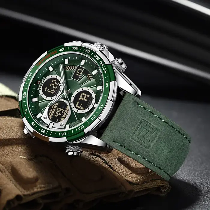 NAVIFORCE – montre-bracelet de Sport pour homme, en acier inoxydable doré, style militaire, à la mod