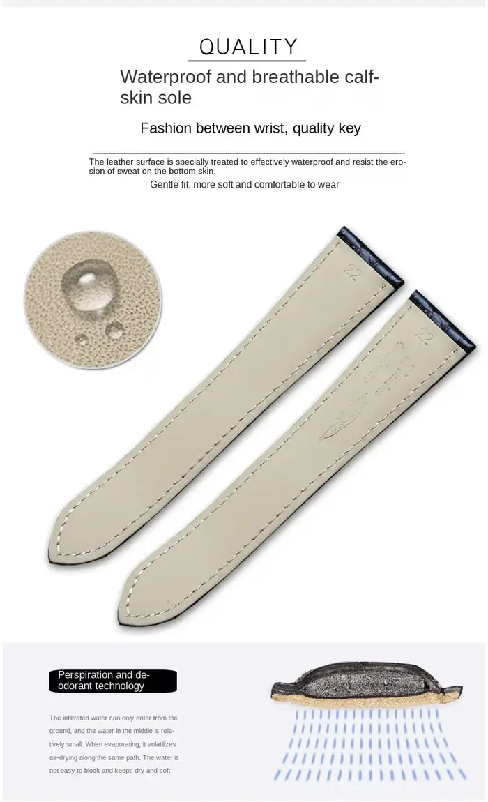 Bracelet de montre noir marron bleu