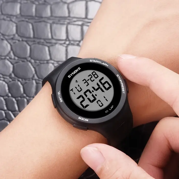 SYNOKE montres pour femmes mince luxe natation étanche montre de Sport numérique pour hommes LED horloge électronique multifonctionnel montre-bracelet de plongée
