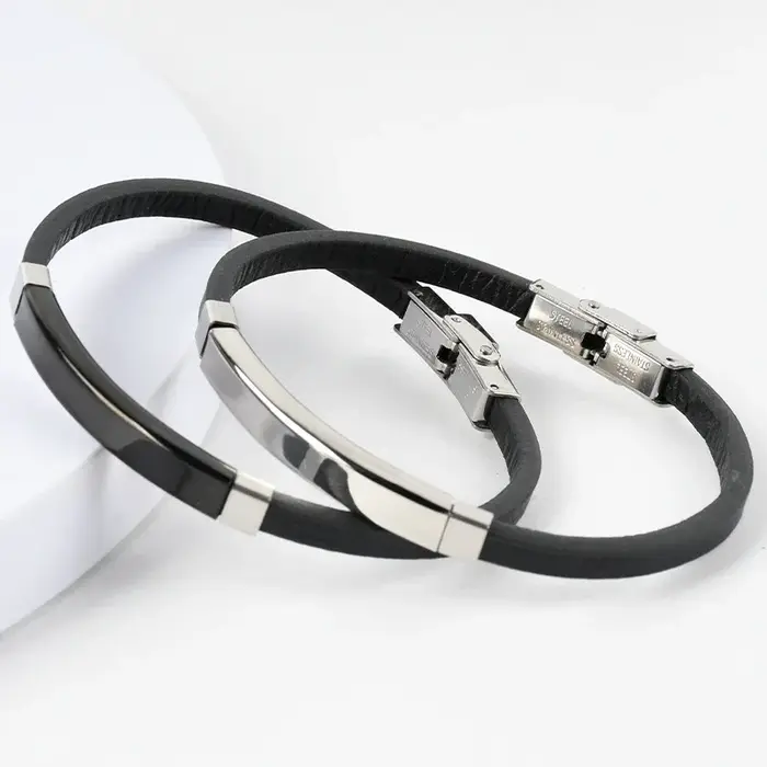 Chimman-Bracelets en cuir pour hommes