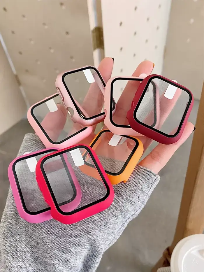 Verre + étui pour Apple Watch 44mm 40mm 41mm 38MM 42mm 45mm 46mm