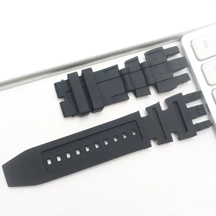 Bracelet de montre en caoutchouc de silicone pour homme