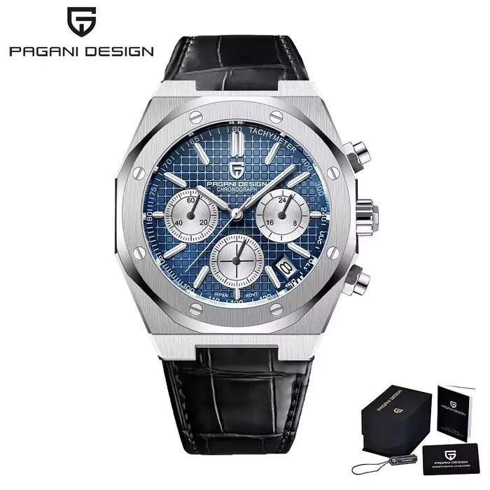 2025 PAGANI DESIGN PD1707 montres à Quartz pour hommes 40MM en acier inoxydable verre saphir étanche