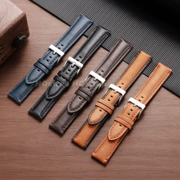 Bracelet de montre en cuir véritable de qualité supérieure