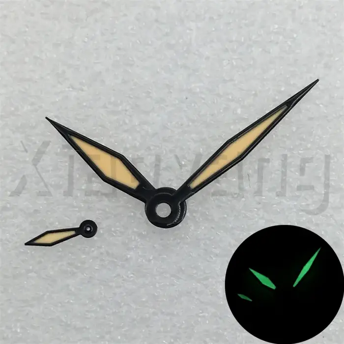 ETA6497 aiguilles de montre vert lumineux noir or Rose or bleu main adaptée ETA 6497 6498 ST3600 362