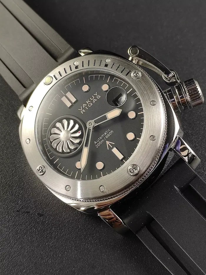 Montre militaire mécanique automatique pour hommes