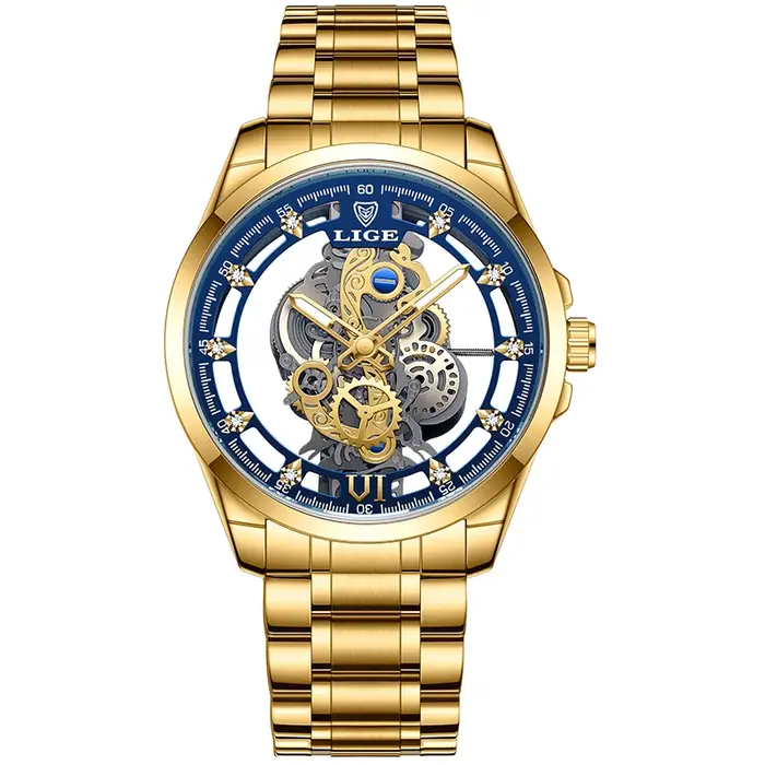 LIGE – montre à Quartz automatique pour hommes