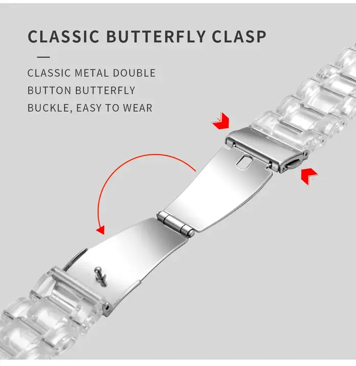Bracelet de montre Transparent