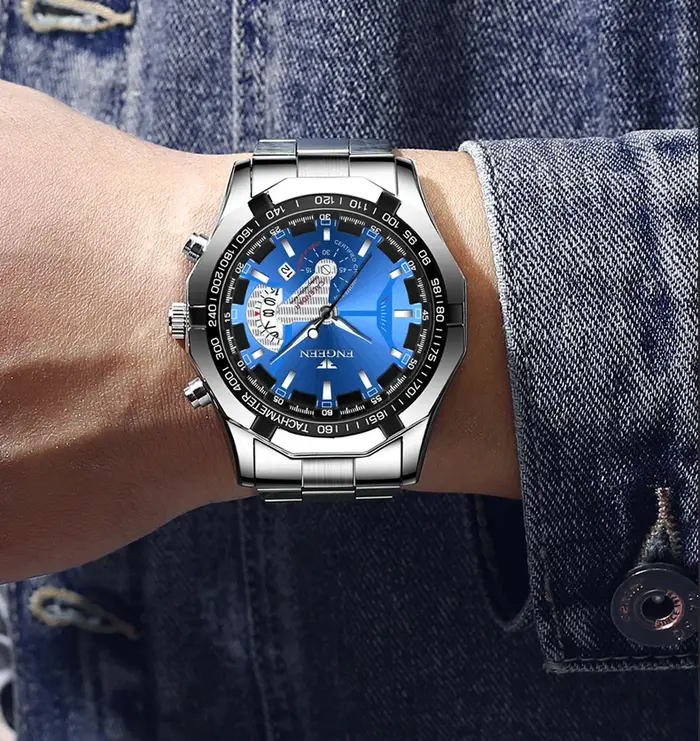 2024 Top marque montre de luxe mode décontracté militaire Quartz sport montre-bracelet entièrement en acier étanche hommes horloge Relogio Masculino