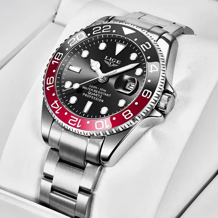 LIGE Montre pour hommes Top marque de luxe mode