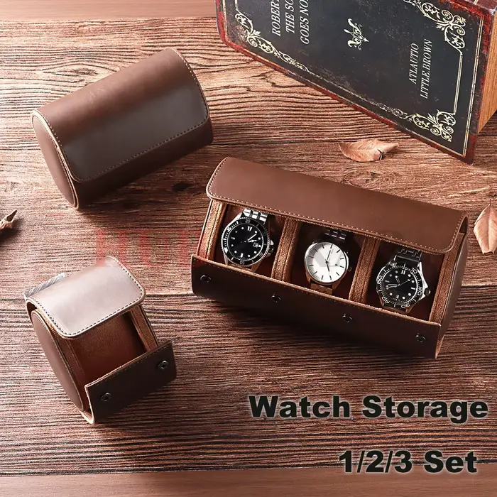 Étui de voyage – Rangement et organisateur de 3 rouleaux de montre