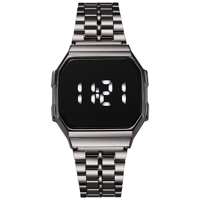 Nouvelle montre électronique à affichage numérique LED tactile pour femmes