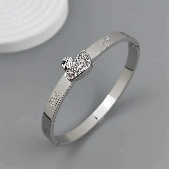 Bracelet en acier inoxydable plaqué or 18 carats, étanche, cadeau pour femme, bracelet de couple, cy