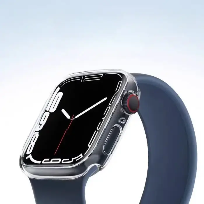 Étui transparent résistant aux chocs avec découpes pour Apple Watch Series 11
