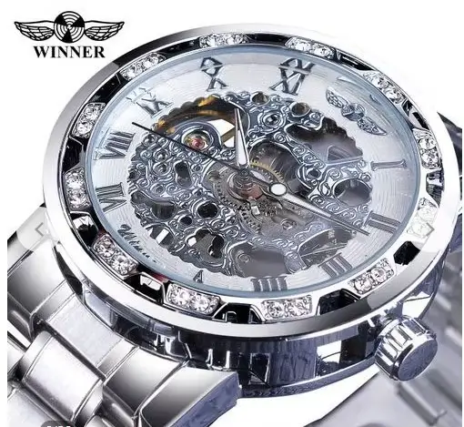 Seton-Montre mécanique en acier pour homme, horloge de sport automatique, montres à mouvement automa