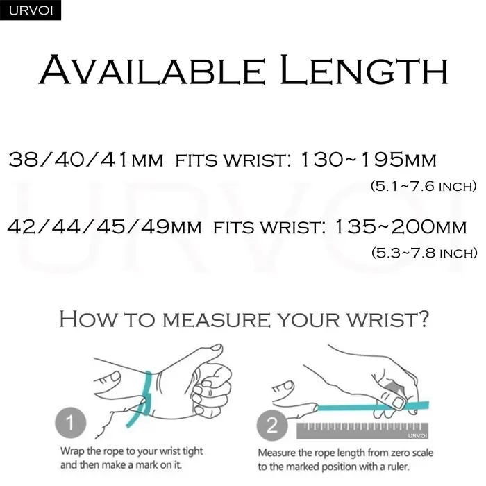 Bracelet à maillons URVOI pour Apple Watch Ultra 3 2 bandes Series11 10 9