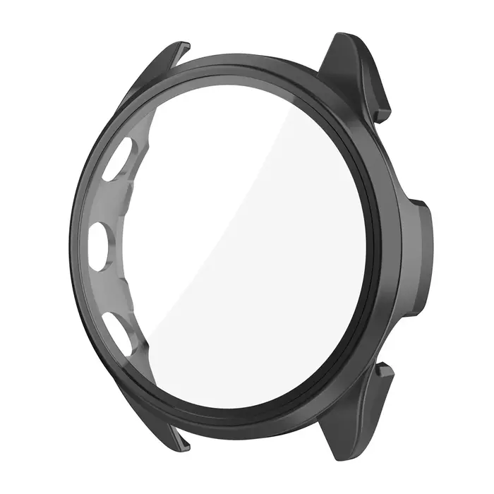 Boîtier PC + verre trempé HD pour Garmin Forerunner 70/170/570/970/965/265/165, coque de protection pour Garmin Active 6-5/Venu 3-4