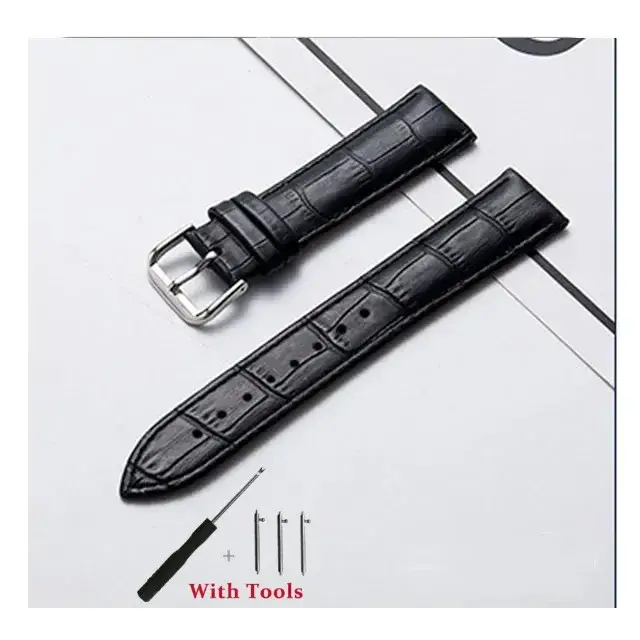 16mm 18mm 20mm 22mm 24mm bracelet de montre en cuir de veau à dégagement rapide pour femmes bracelet