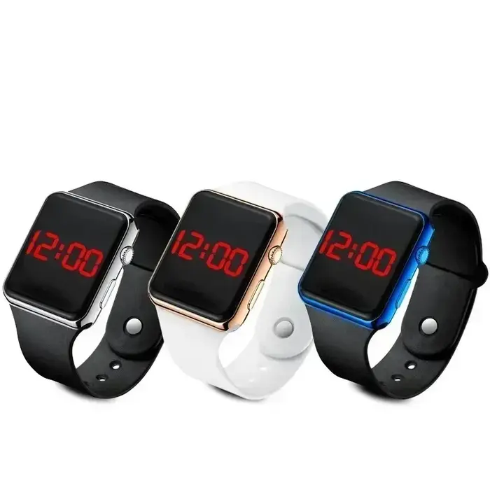 Montres numériques pour hommes femmes électronique carré LED Sport montre-bracelet mode décontracté Simple Silicone femme horloge Reloj Hombre