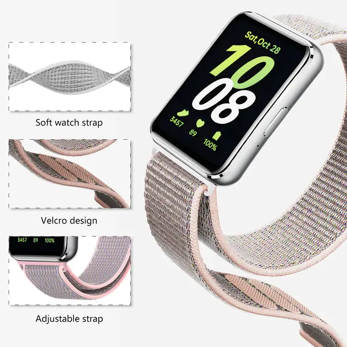 Bracelet à boucle en Nylon pour Samsung Galaxy Fit 3