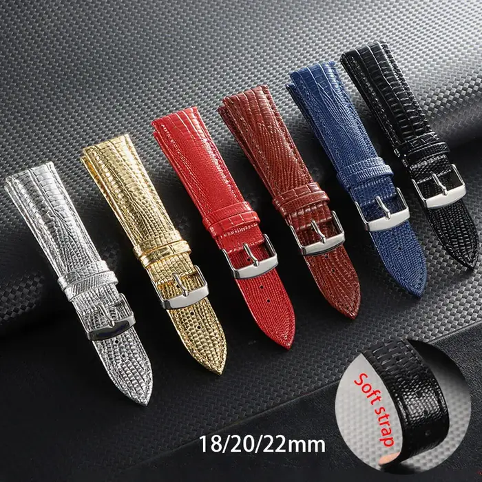 Bracelet de montre en cuir 18mm 20mm 22mm pour Omega