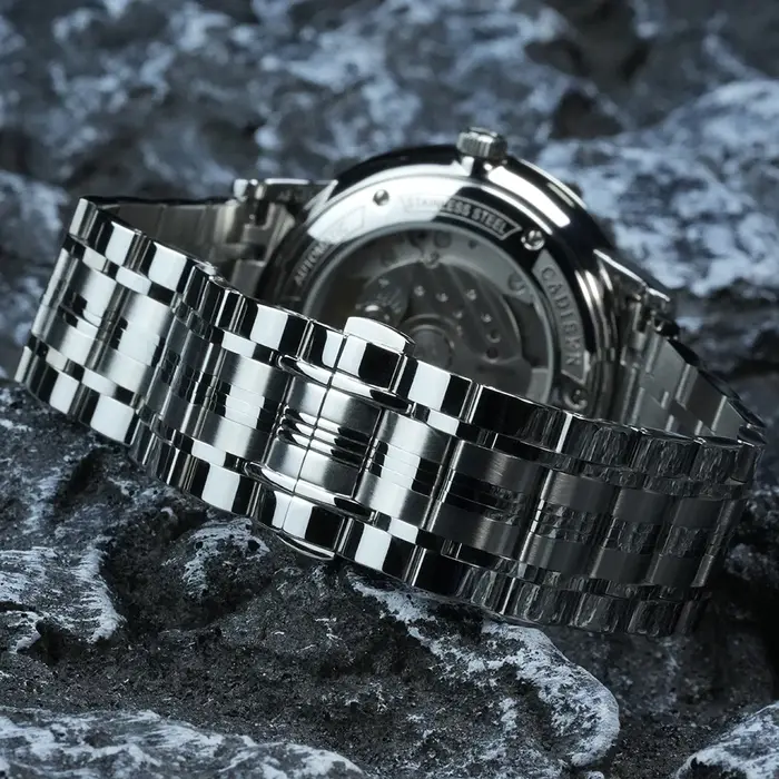 CADISEN – montre-bracelet automatique mécanique Ultra-mince pour hommes